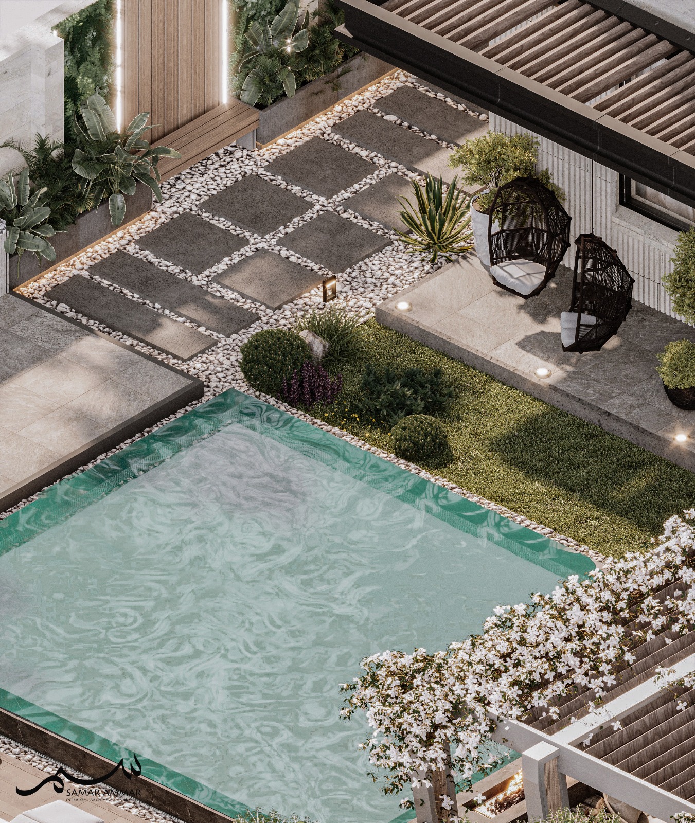 Garden seating with canopy